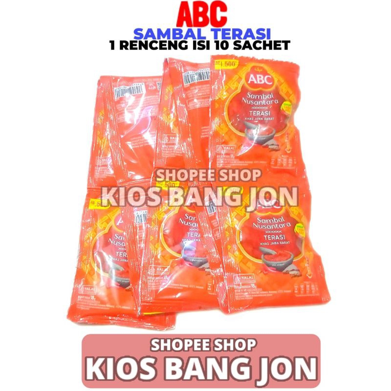 

ABC Sambal Terasi 1 Renceng Isi 10 Sachet 18 GR