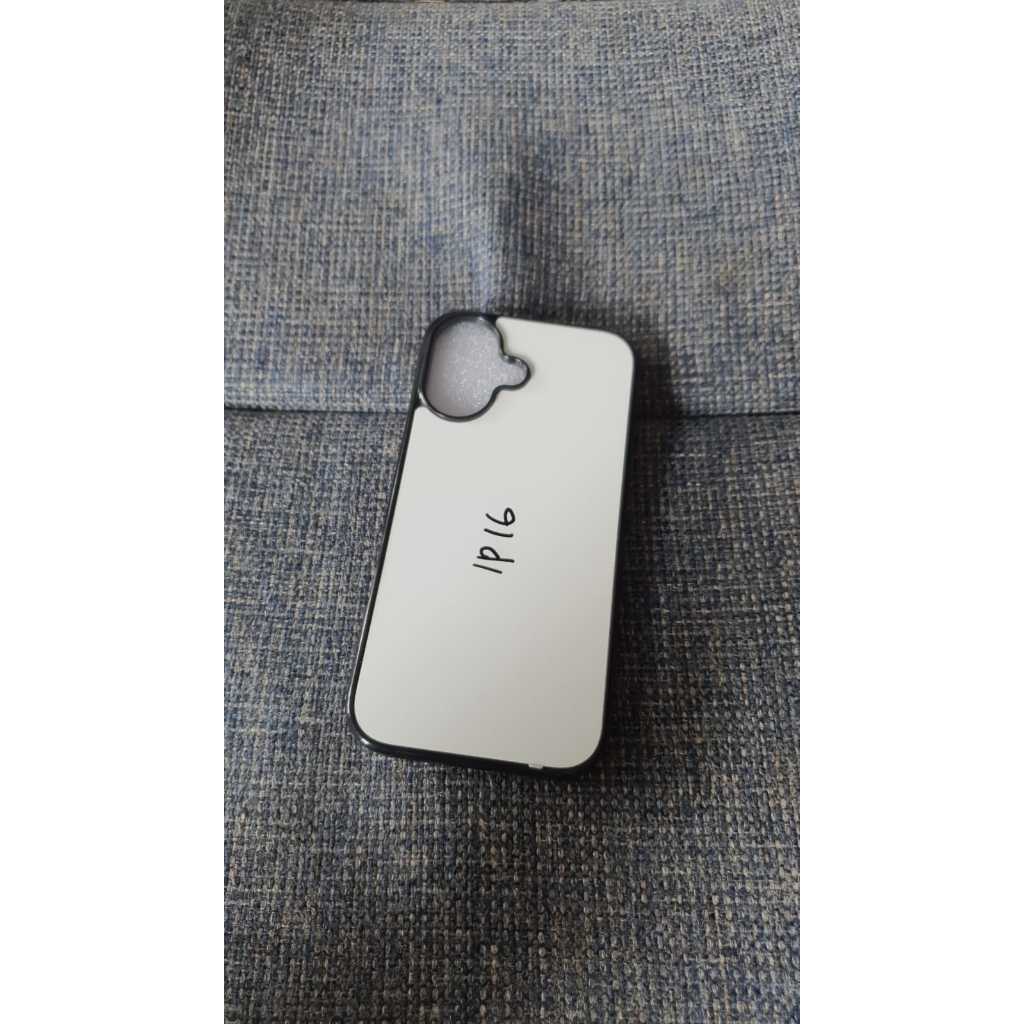 Case iPhone 16+ TPU Blank Case Rubber Proterctive black custom casing Hp