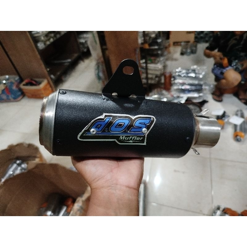 KNALPOT RACING DOS GP1 ONLY SLENCER KNALPOT RACING BLACK COTING DOS GP1 KNALPOT RACING BLACK COTING 