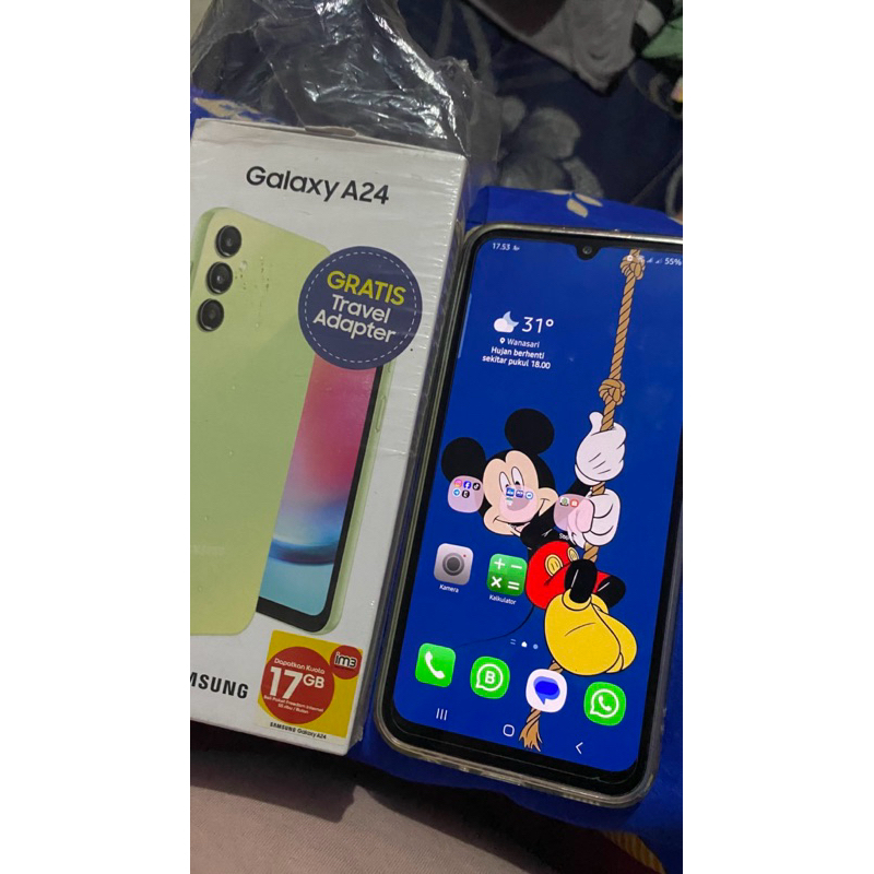 SAMSUNG A24 FULLSET SECOND