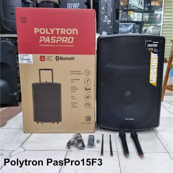 SPEAKER AKTIF POLYTRON 15F3 15F5 TROLLEY POLYTRON PASPRO 15F3
