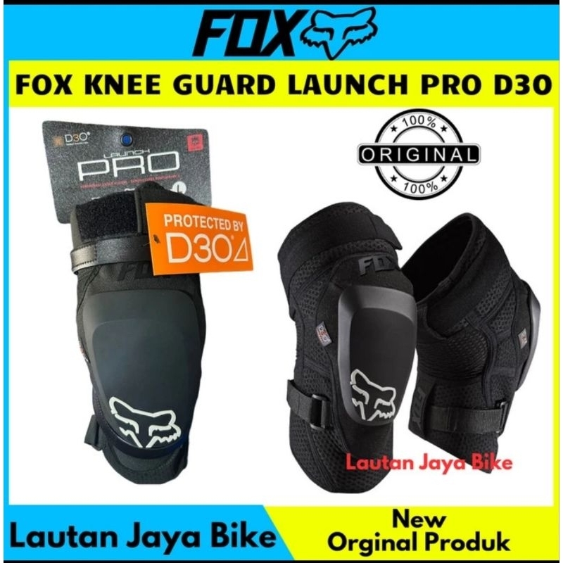 Knee Fox Launch PRO D30 Guard Black - Knee Protector