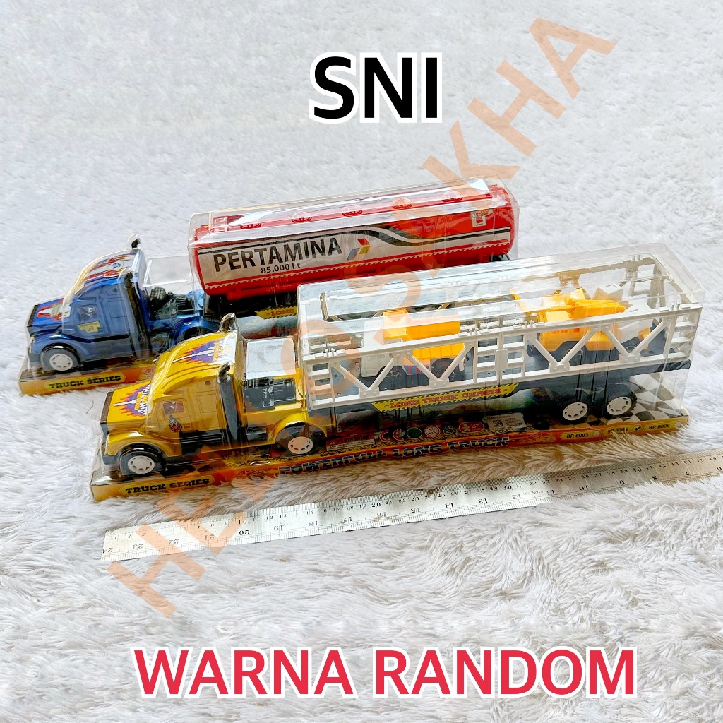 MAINAN BP 6005 DAN BP 6001 TRUK TANGKI TANKI PERTAMINA MUAT OIL MINYAK MUATAN POWERFULL LONG TRUCK K