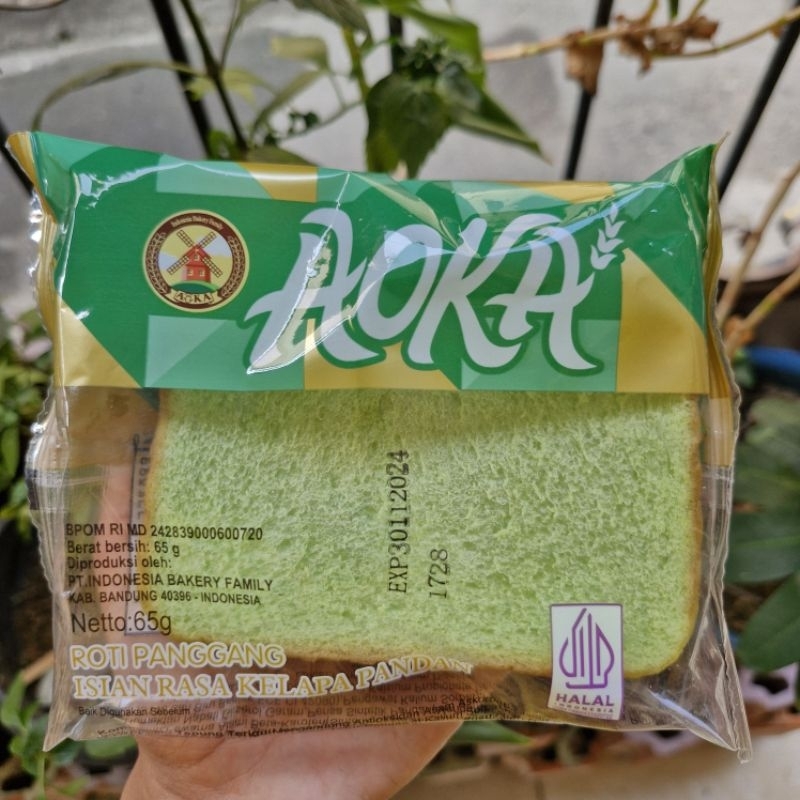 

ROTI PANGGANG AOKA RASA KELAPA PANDAN 65g