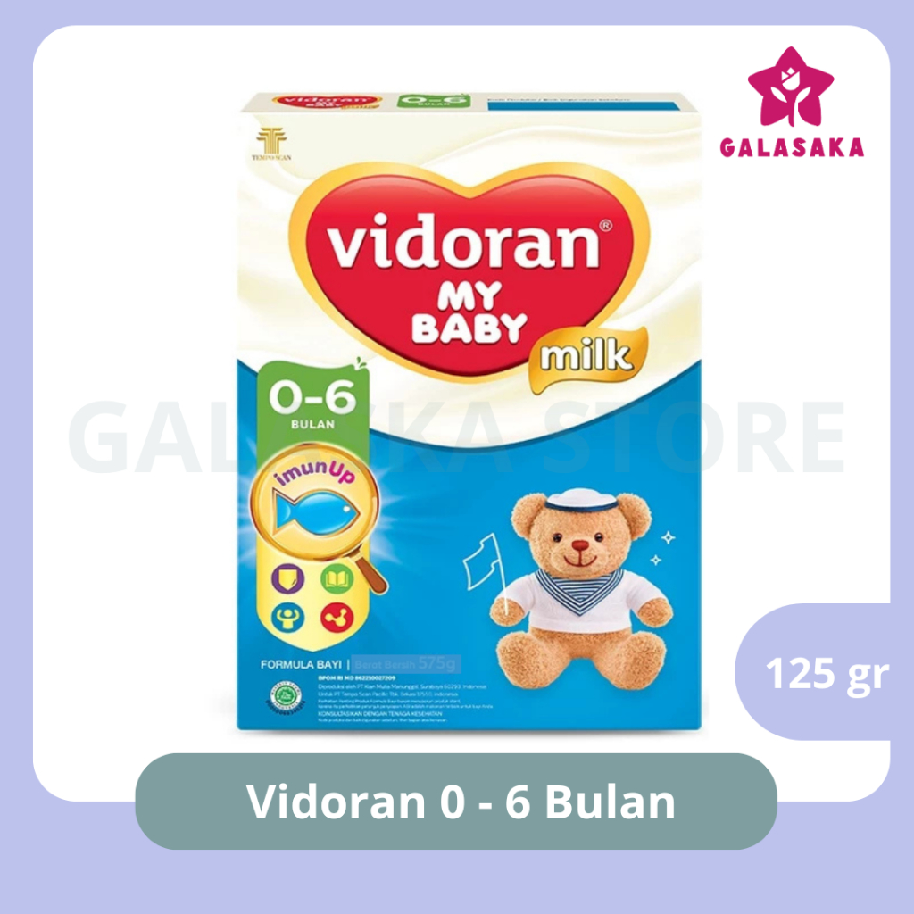 Vidoran 0-6 Bulan 125 gr Susu Formula Bayi