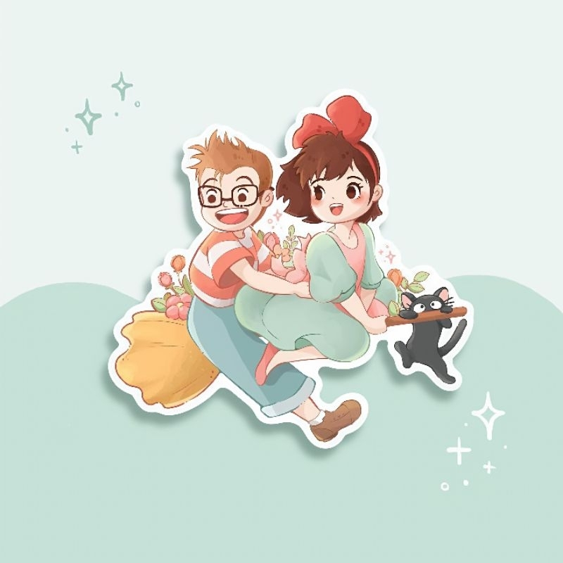 

ghibli sticker | kiki's diary | waterproof | aesthetic sticker | sticker sheet pack | planner sticker