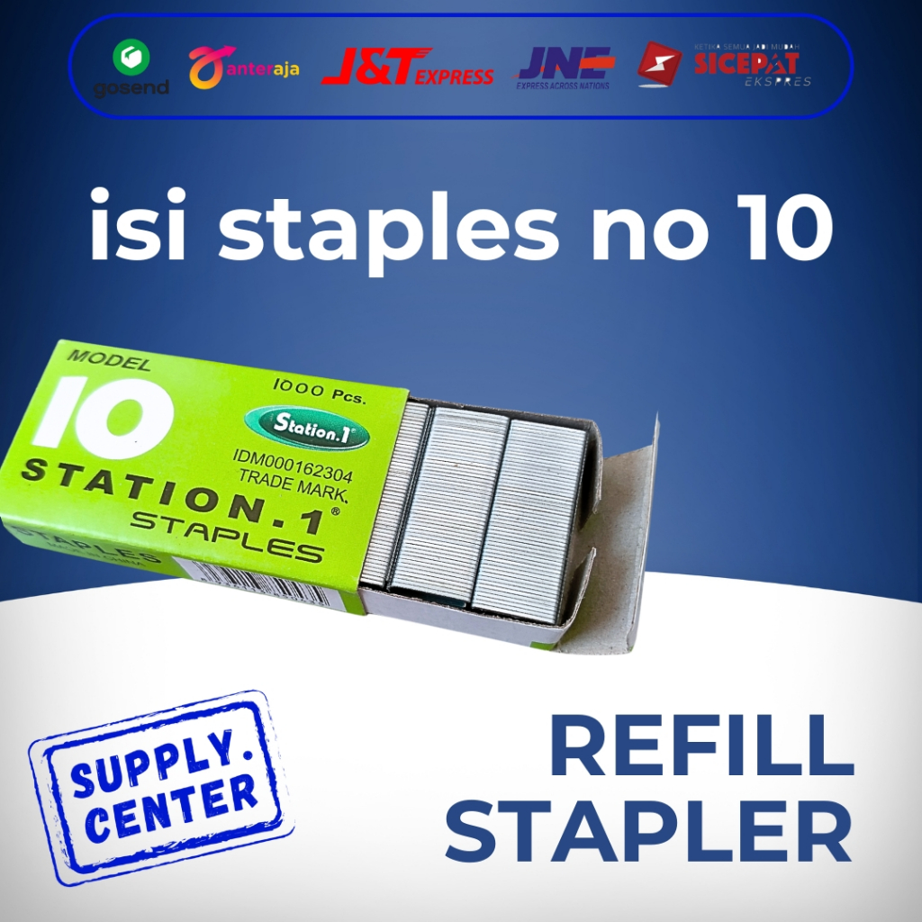 

Isi Staples No.10 .( 1 BOX KECIL ) isi stapler 1 kotak kecil