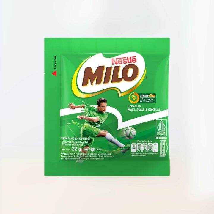 

Milo Activ-Go 22gr x10 pc kemasan Sachet Renceng Susu Cokelat Chocolate drinks Nestle ActivGo