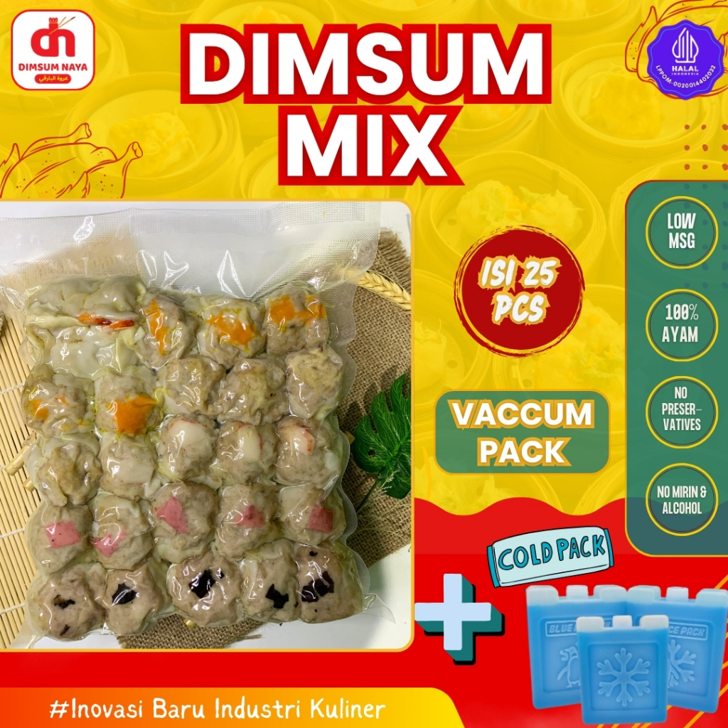 

Dimsum Ayam Frozen Mix Topping Isi 25 + Ice Pack ( Khusus Pengiriman REGULAR)