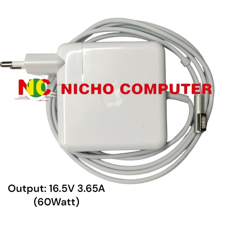 Charger Macb00k Mid 2008 2009 2010 2011 2012 MAGSF 1 60W 16.5V 3.65A A1172 A1181 A1184 A1185 A1278 -