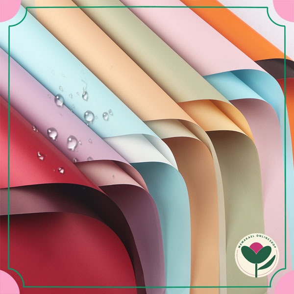 

20 Lembar Bicolor cellophane kertas bungkus buket bunga dua warna double sided flower wrapping paper florist supply MK1763