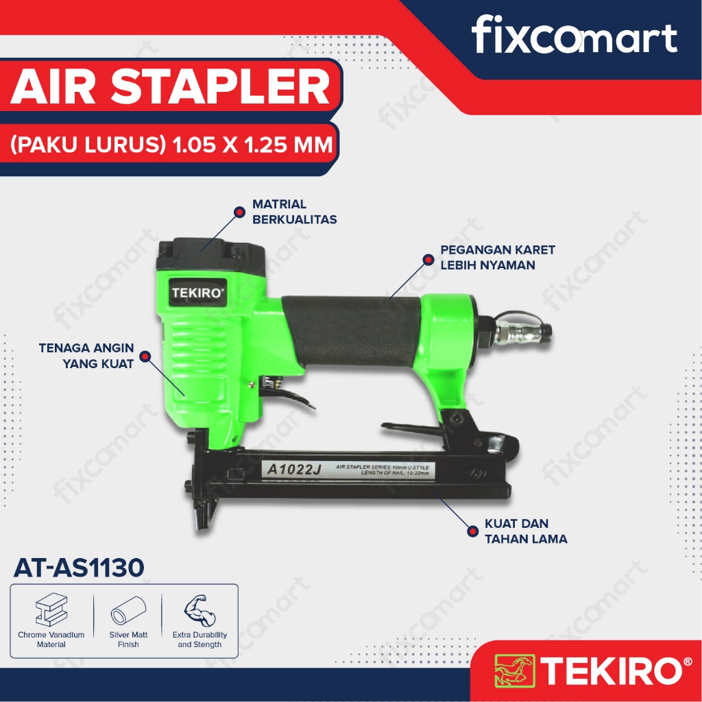 

Tekiro Air Stapler 11.2 X 10-30 Mm / Alat Staples Angin / Paku U