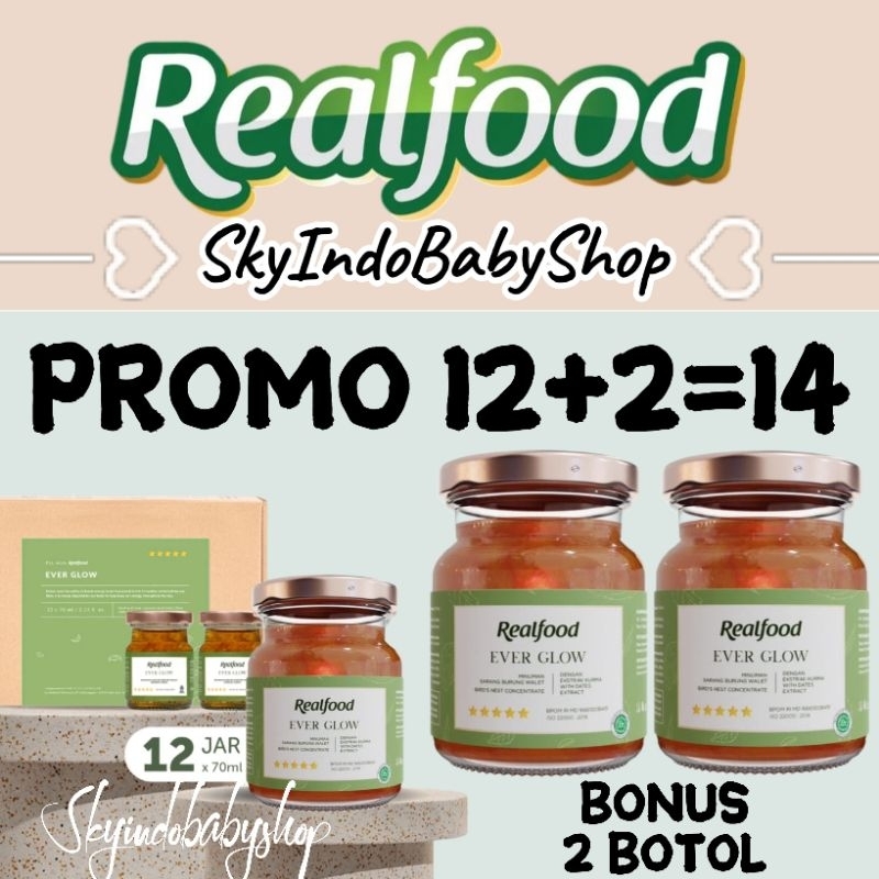 

Realfood Ever Glow Rasa Kurma 12 Botol Bonus 2 Botol ( Minuman Sarang Burung Walet ) Bpom Halal