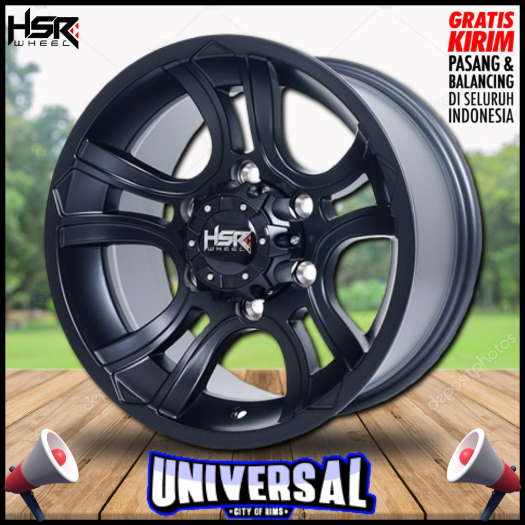 Velg Offroad Ring 15 Crank Hsr Wheel Peak Pcd 6x1397 Untuk Blazer Hardtop Terrano