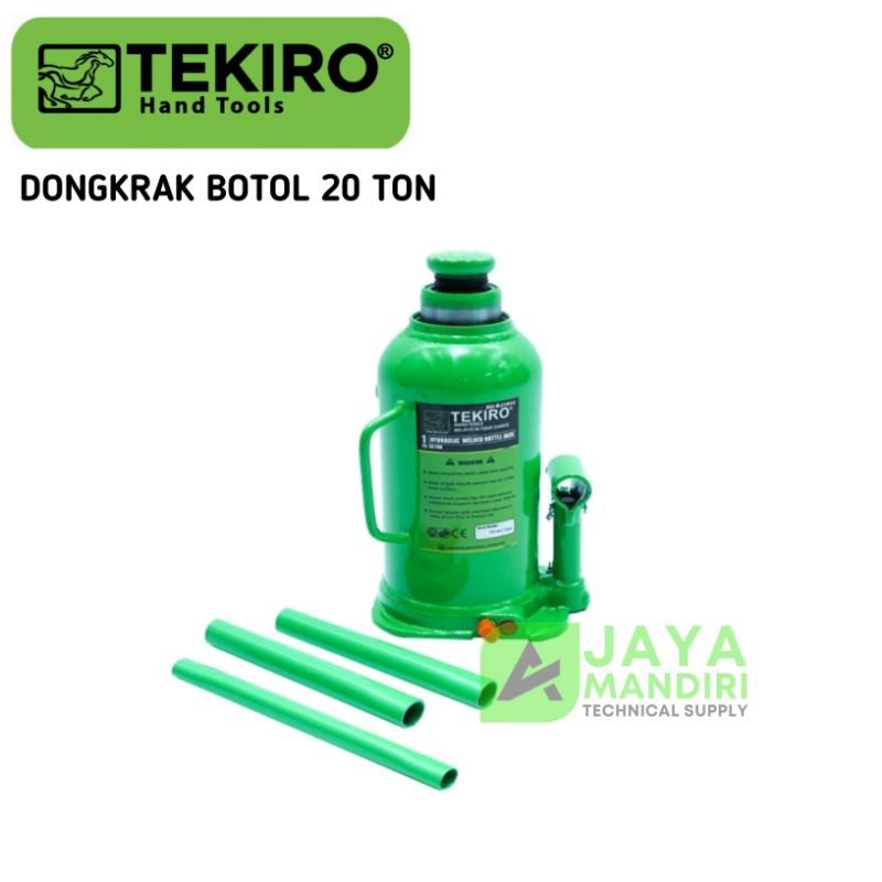 Tekiro Dongkrak Botol 20 Ton Hidrolik / Dongkrak Mobil Hydraulic 20 Ton