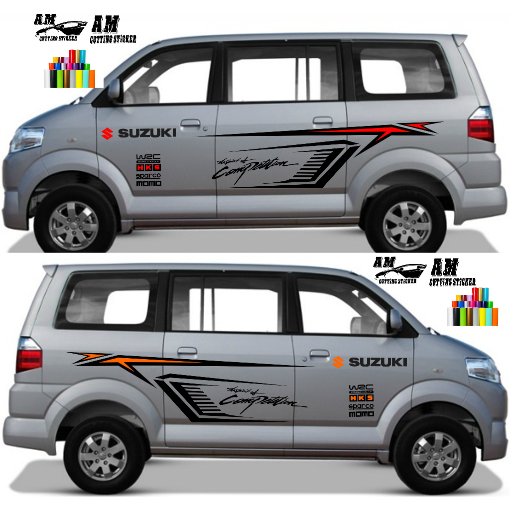 STIKER MOBIL SUZUKI APV STRIPING LIST BODY SAMPING STICKER MOBIL APV