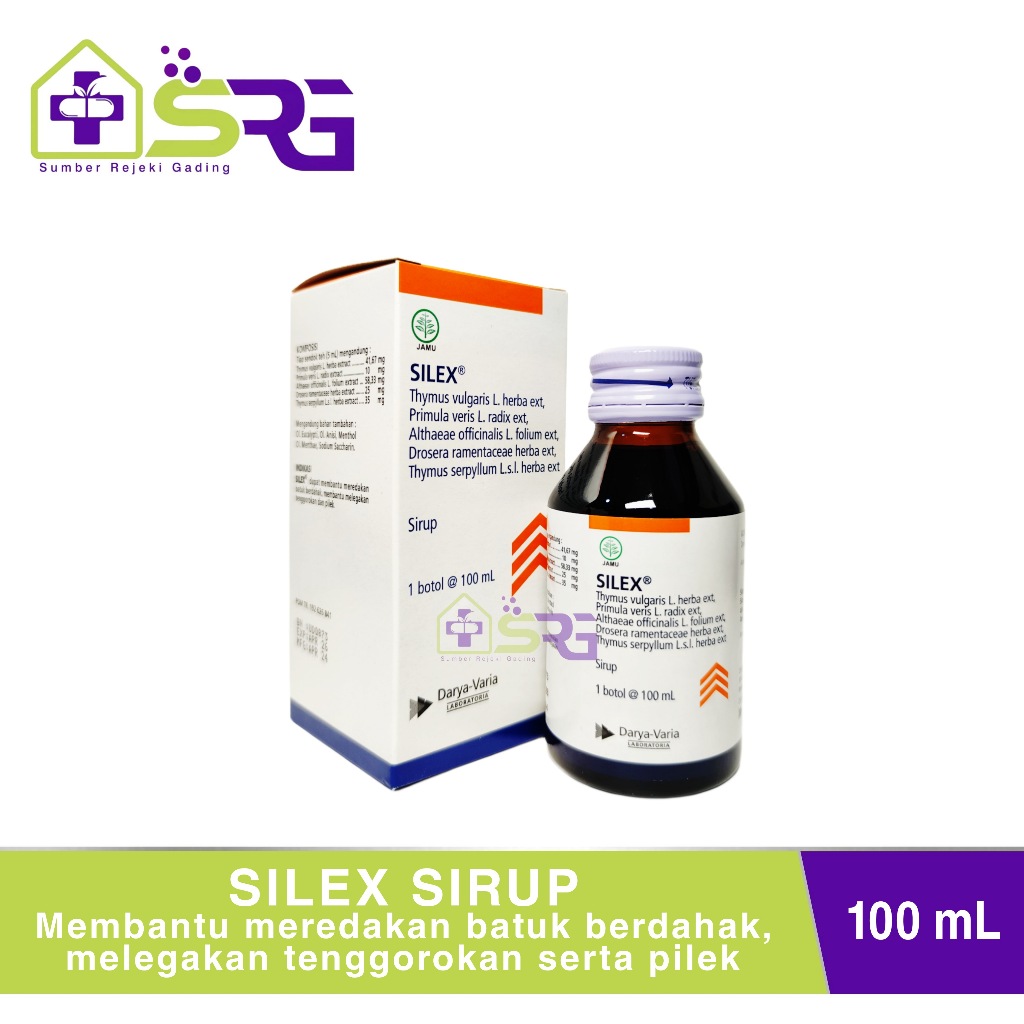 Silex Sirup 100mL / Sirup Obat Batuk / Batuk Kering / Batuk Dahak