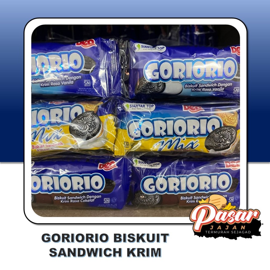 

Goriorio Biskuit Sandwich Krim Isi 20pcs x 10gr