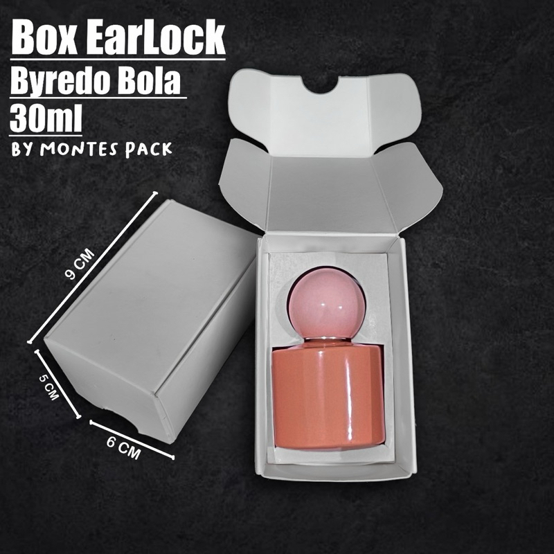 

BOX EARLOCK | untuk botol byredo tutup bola 30ml | box parfum earlock Putih hitam