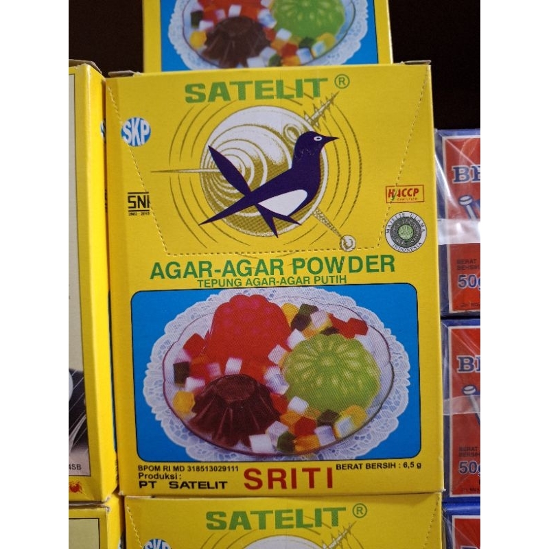 

Agar-agar sriti satelit putih 6,5gr