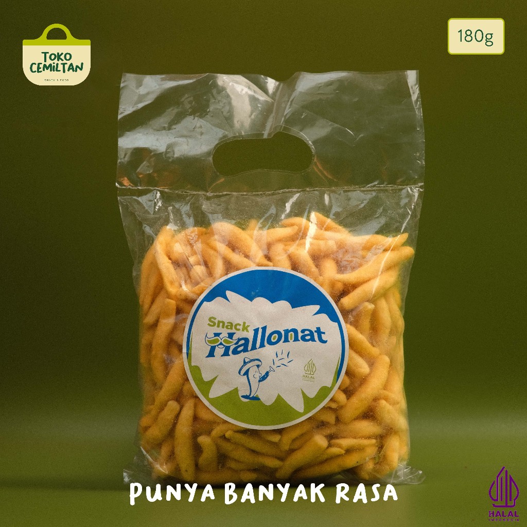 

Hallonat Telur Gabus Keju Coklat 180gr Bidaran Makanan Ringan Snack