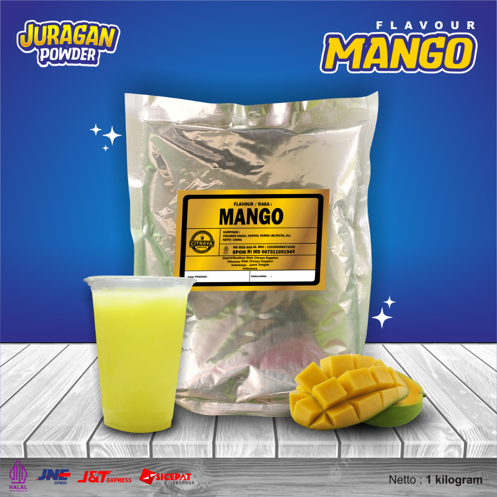 

BUBUK MINUMAN RASA MANGO / SERBUK MINUMAN RASA MANGO / BUBUK INSTAN MANGO / SERBUK INSTAN MANGO / BUBUK MINUMAN KEKINIAN RASA MANGO / BUBUK RASA MANGO