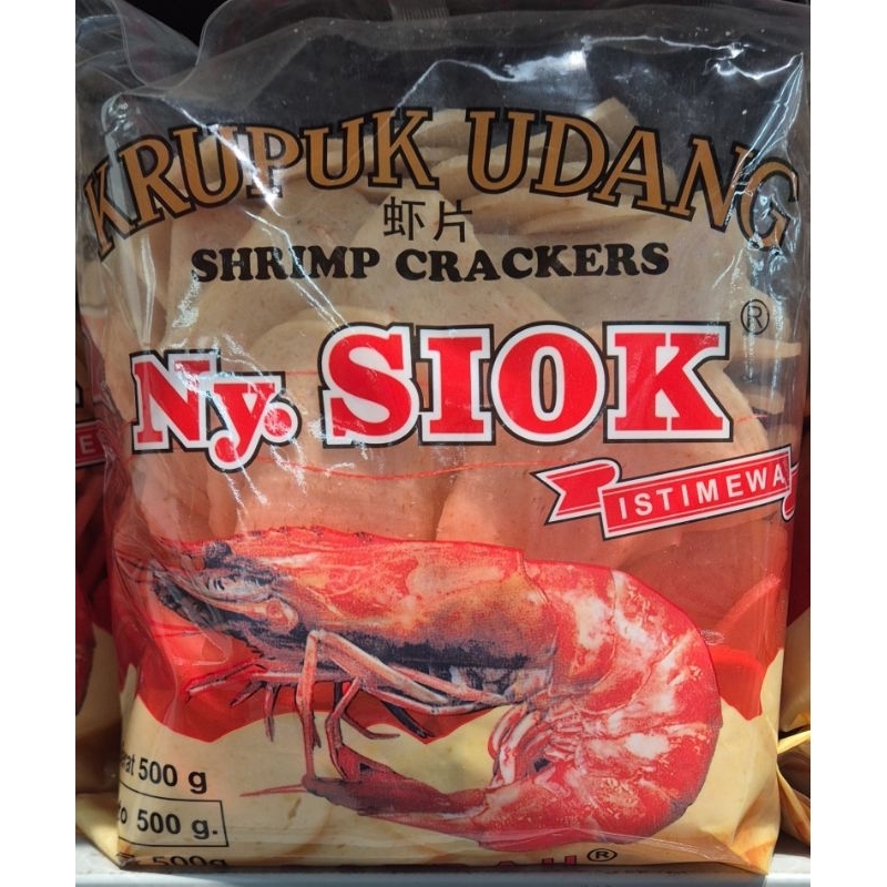 

Krupuk Udang NY. SIOK Shrimp Crackers 500g - HK.