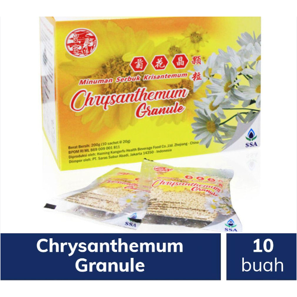 

Chrysanthemum Granule Teh Herbal 200gr (10 Sachet x 20gr)