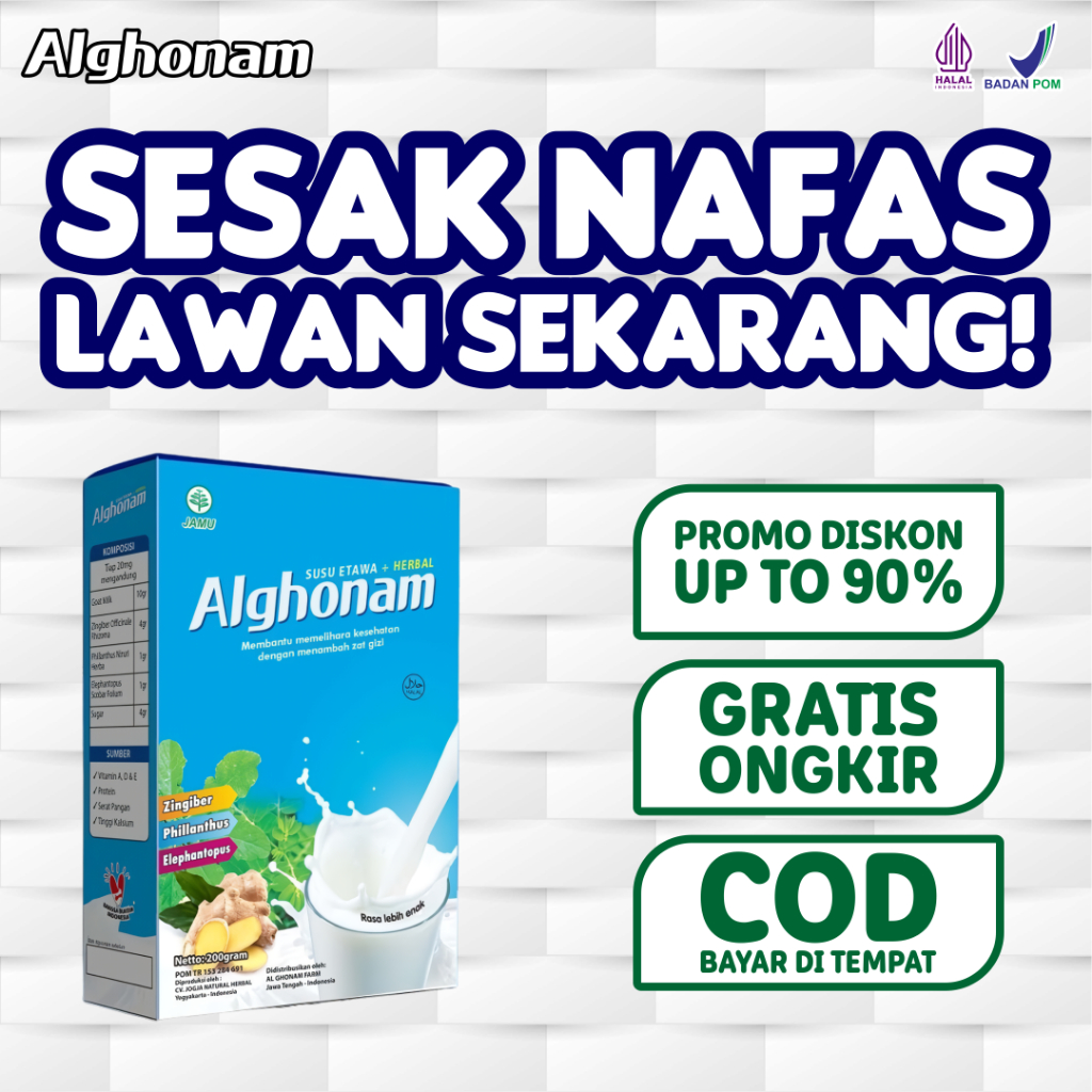 

Alghonam Susu Kambing - Nutrisi Tinggi, Halal MUI, Gratis Ongkir, Murah!