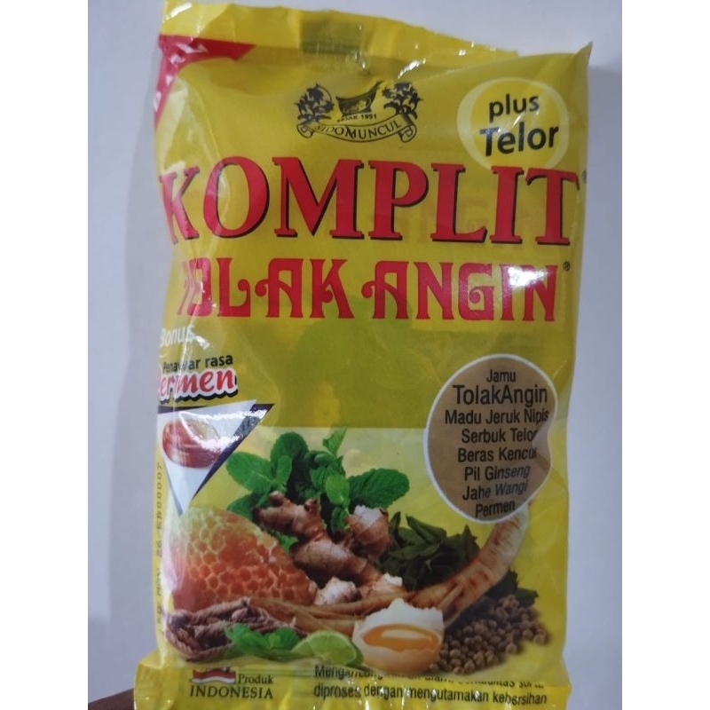 

(Per 10 sachet) JAMU tolak angin komplit telor sidomuncul