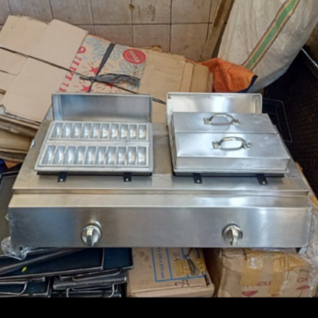 kompor gas stainless tebal kue pukis