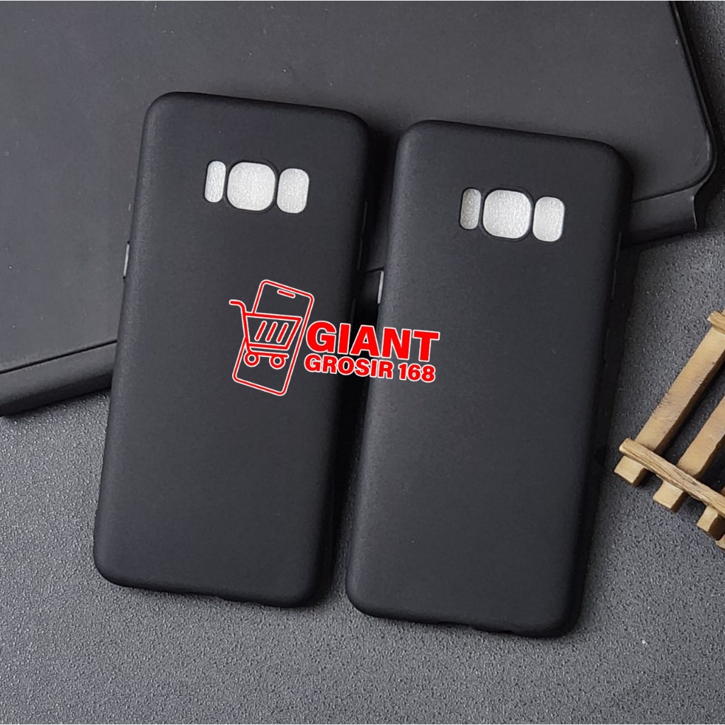 Samsung S8 Samsung S8 Plus Case Macaron Black Silikon Matte Black Samsung S8 Samsung S8 Plus