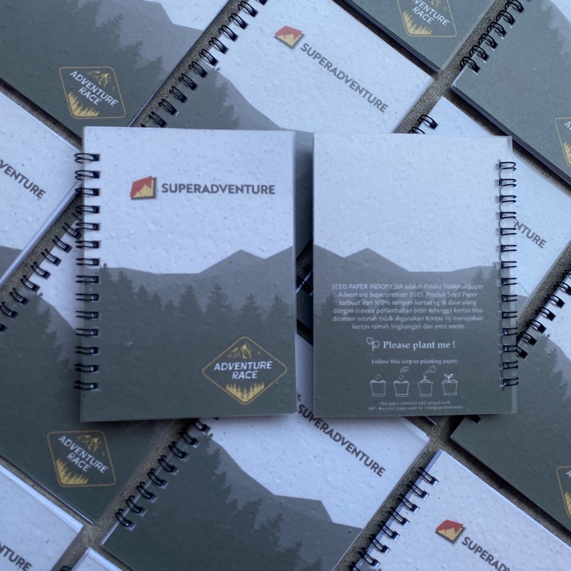 

Recycle notebook kertas daur ulang Cover seed paper mix kertas biasa