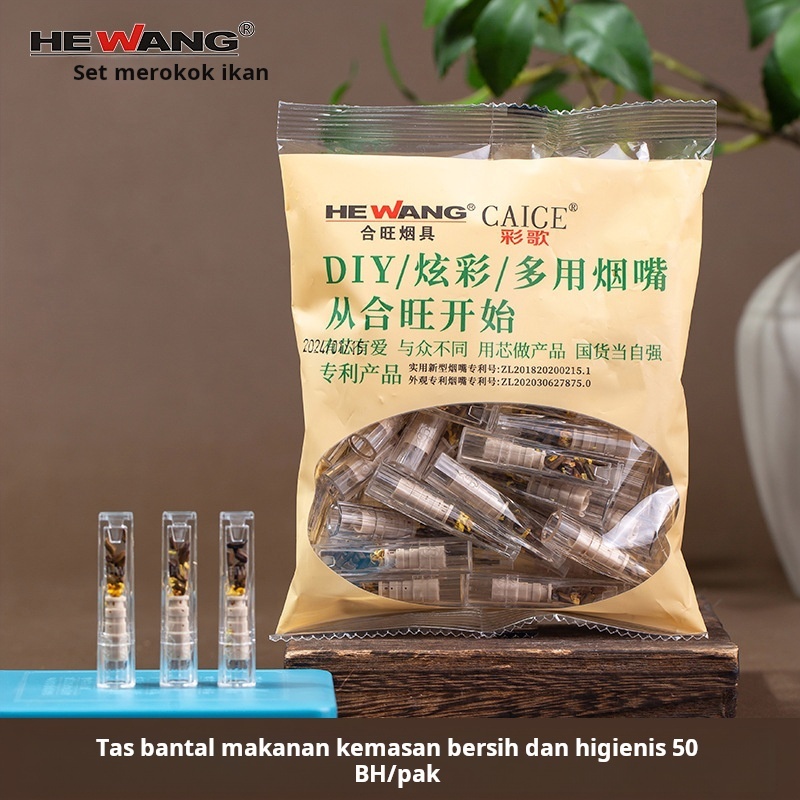 50 PCS Penyaring Racun Rokok/Pipa Filter Rokok/Pipa Penyaring Tar Nikotin Rokok/Penyaring Tar