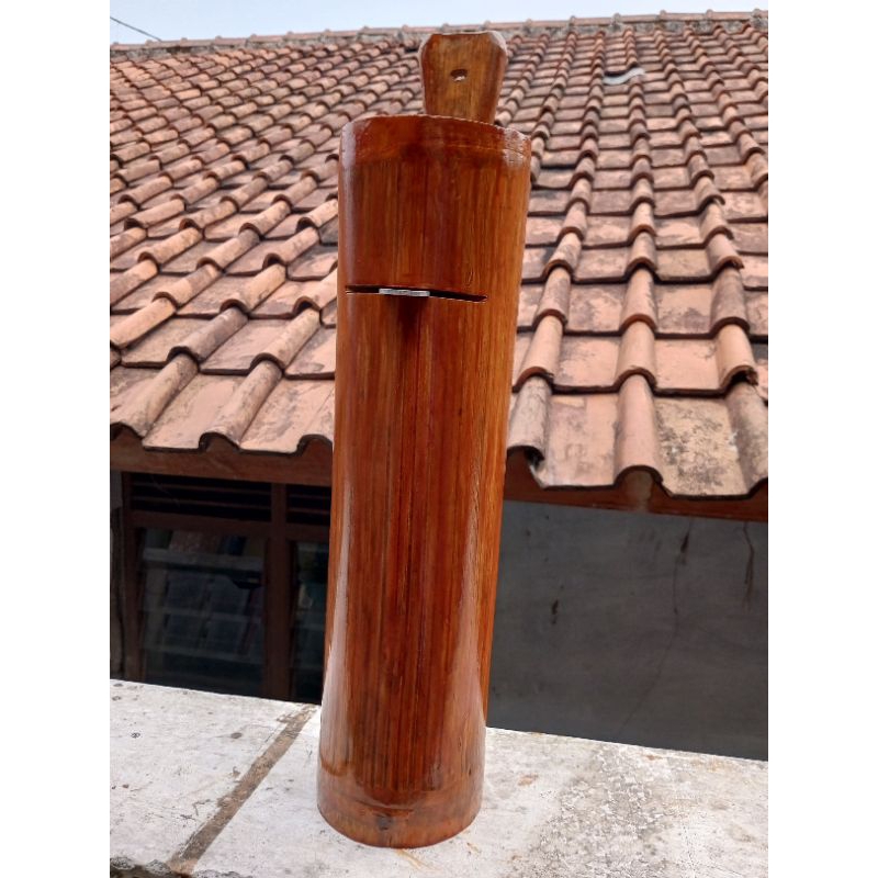 celengan bambu super Jumbo pernis