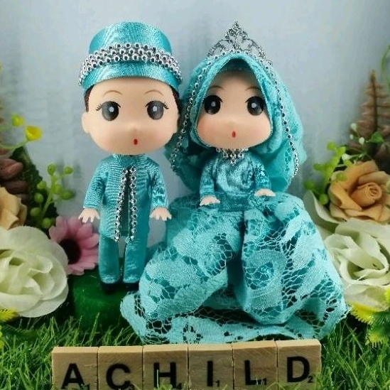 Boneka Pengantin warna Tosca / Boneka Pengantin Modern