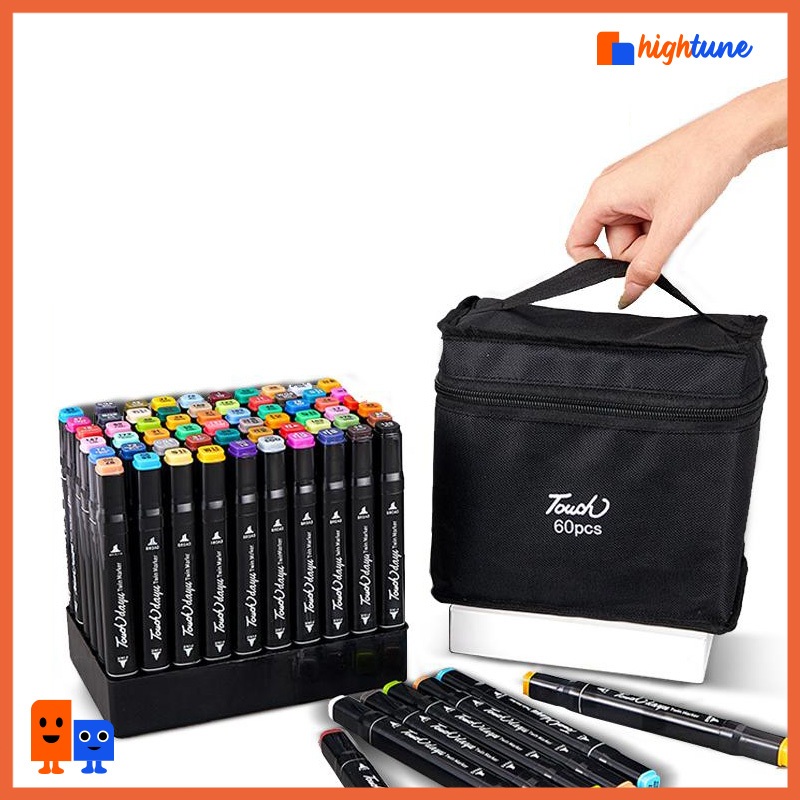 

Hightune Spidol Warna Warni 1 Set Sketch Marker 2 Tip Touch Marker 24/60/80/100/120 Warna