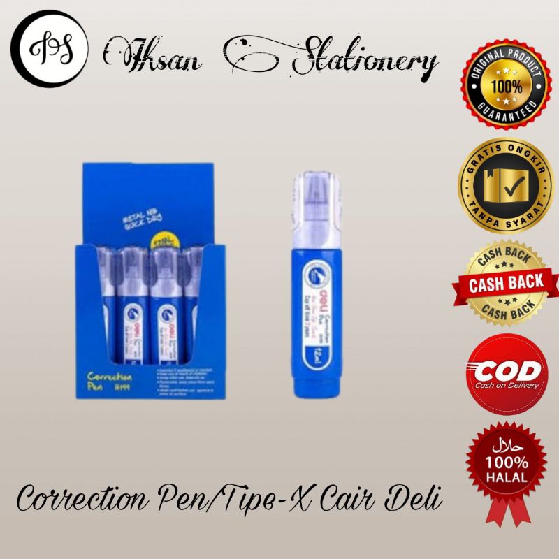 

Tipe - X Cair Correction Pen Deli H 199 12ML (1 Pcs)