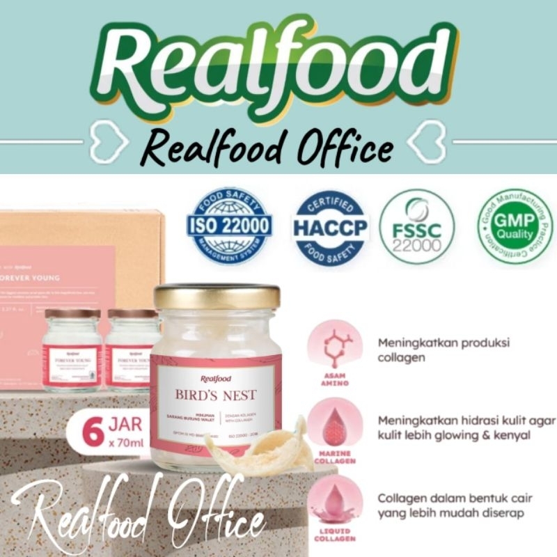 

Realfood Forever Young Trial 6 Jar ( Minuman Sarang Burung Walet ) RO