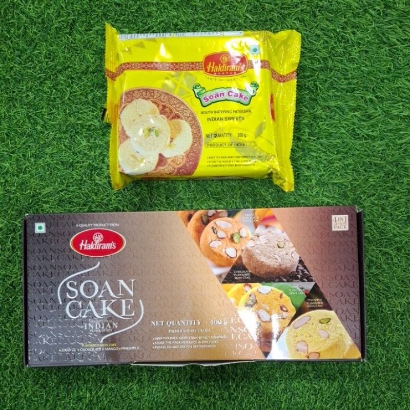 

Haldiram's Soan Cake 4 Flavoured 400gr & Soan Cake Original 200gr | Manisan India