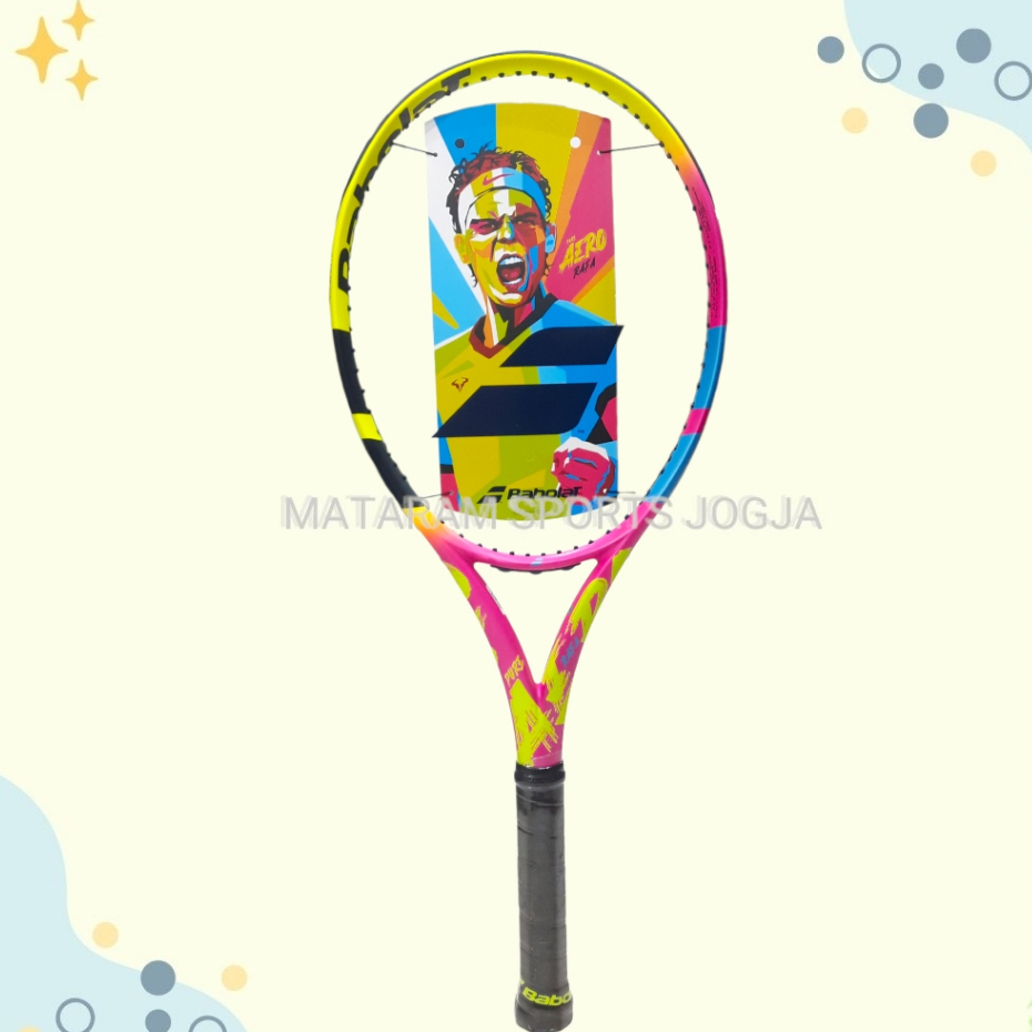 Raket Tenis Lapangan Babolat Pure Aero Rafa Original