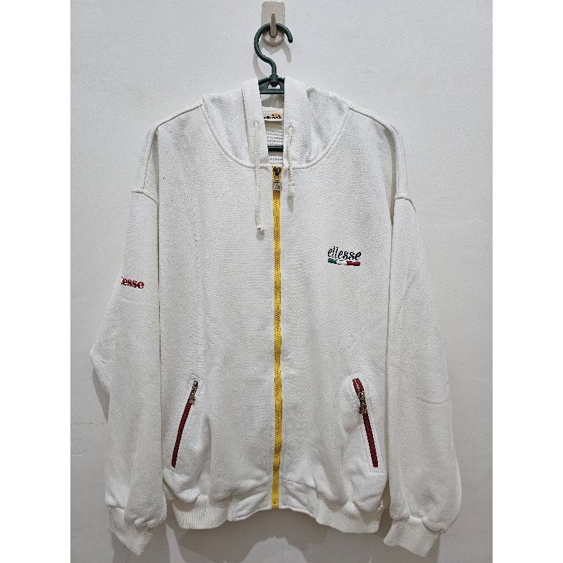 Ellesse Jacket Hoodie White
