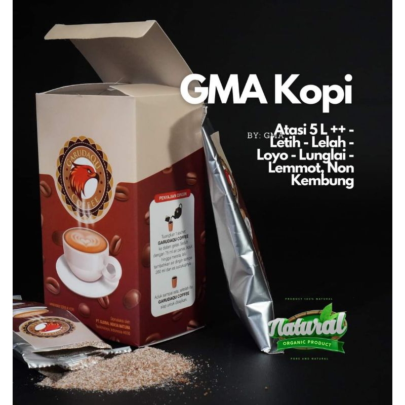 

Garudaqu Coffe Stamina Pria & wanita Per Box 5 Sahset