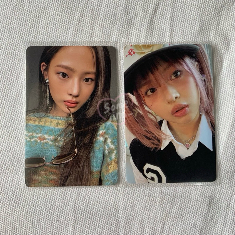 NJZ Photocard OMG message card member & group ver minji, hanni, haerin pc new jeans MC specs anime m