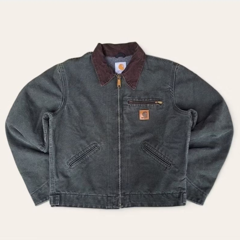 Carhartt Detroit Jacket YYJ97 MOS GREEN,size Large fit Small