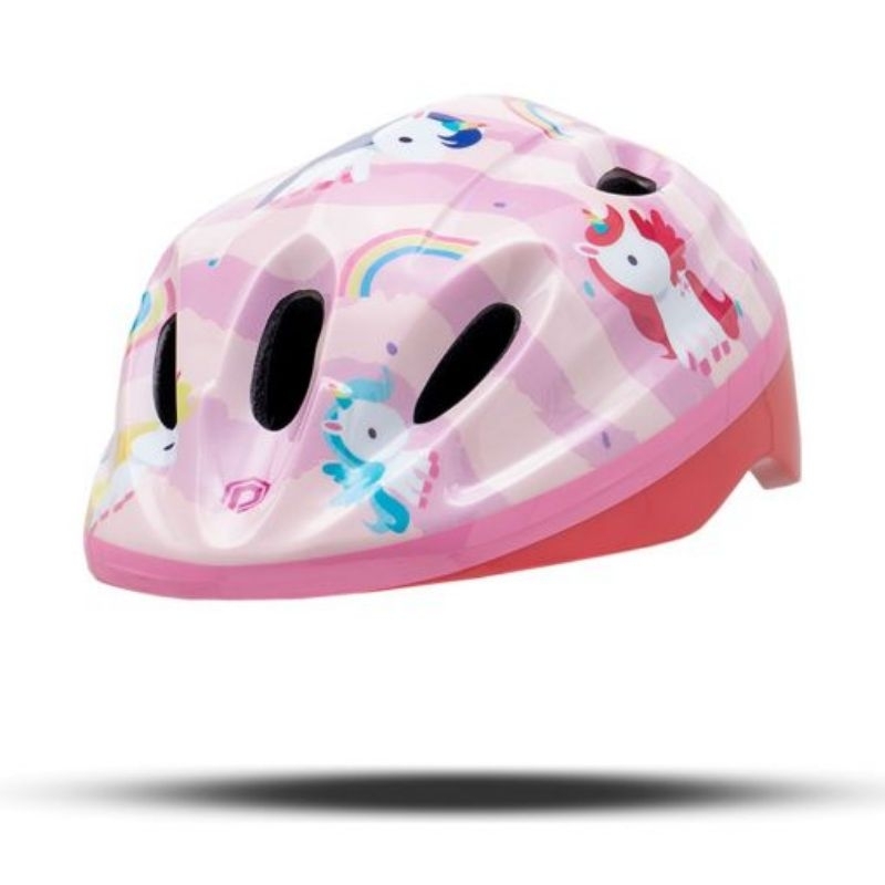 Helm sepeda Anak Polygon kids Unicorn helm sepeda anak karakter lucu unicorn