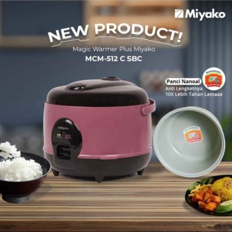 Magic Com Miyako MCM 512 SBC 1,2 Liter