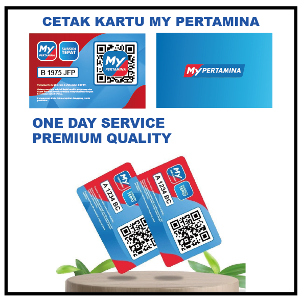 cetak kartu my Pertamina/barcode my pertamina