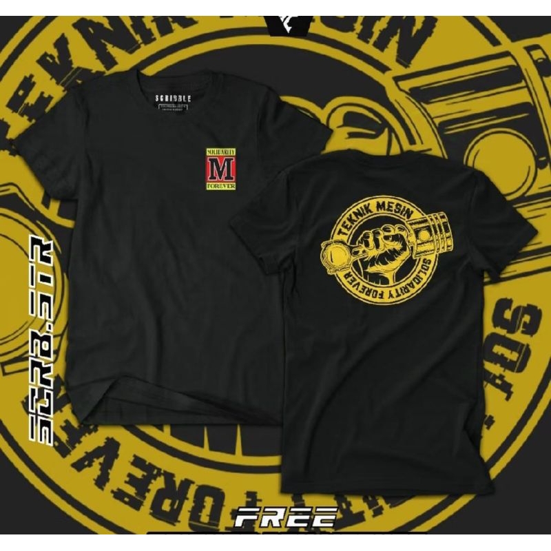 KAOS DISTRO SOLIDARITY M FOREFER TEKNIK MESIN SOLIDARITY FOREFER-BAHAN KATUN