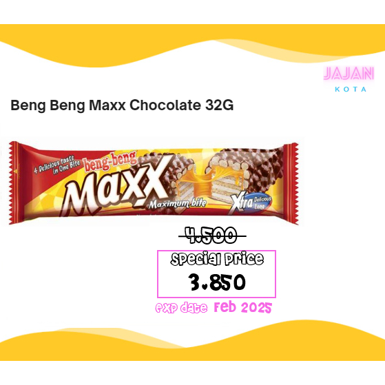 

Beng Beng Maxx Chocolate 32 gram